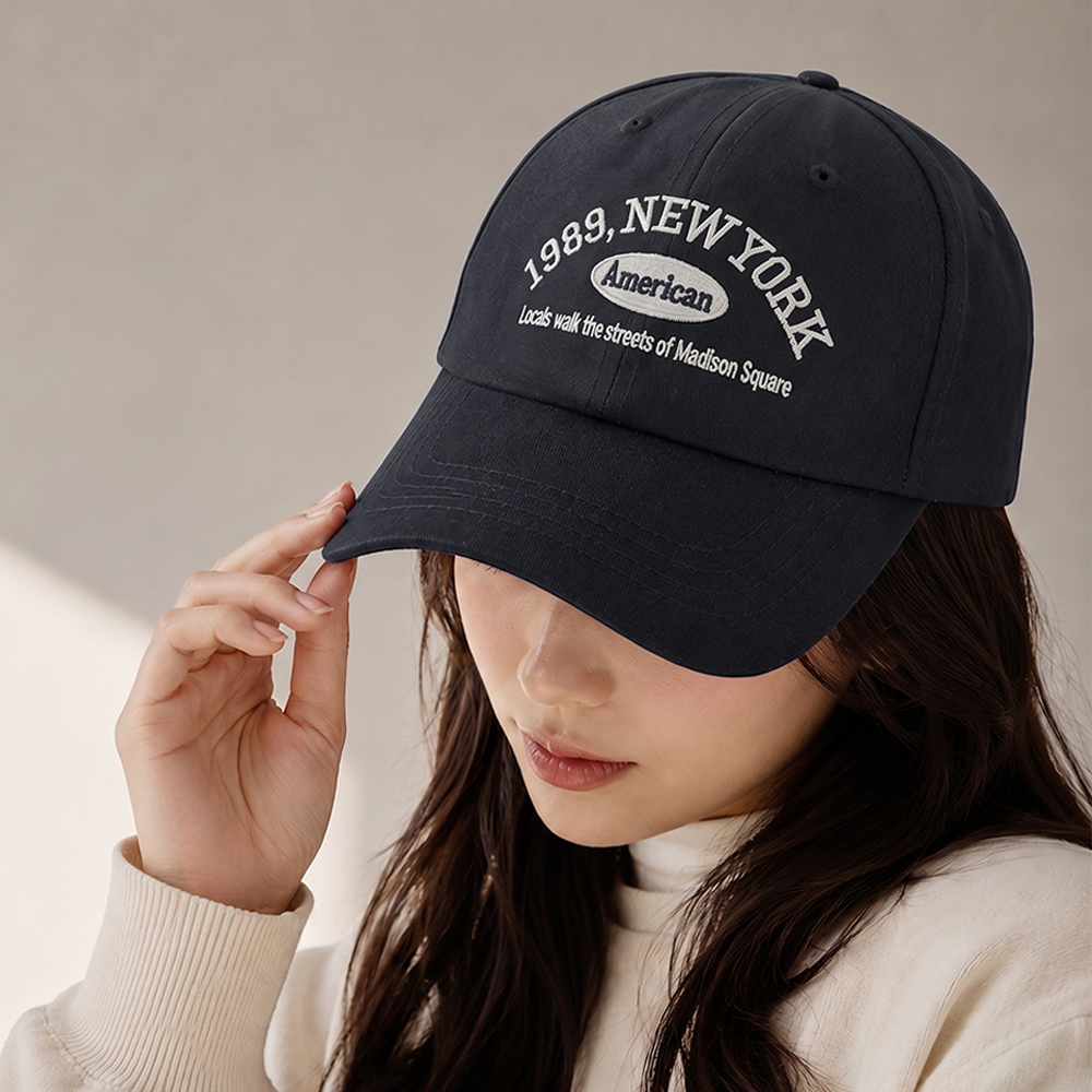 MUJE Topi Baseball Cap Bordir Adjustable 1989 New York - F220 Gambar produk MUJE Topi Baseball Cap Bordir Adjustable 1989 New York - F220 - 5