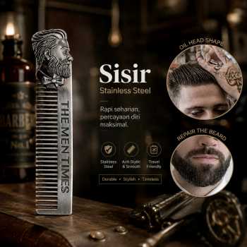 Gambar produk The Men Times Sisir Mini Portable Pocket Mustache Beard Comb - MR-01