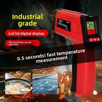 Anseny Termometer Industrial Digital Thermogun Infrared Dual Color LCD - CX6022