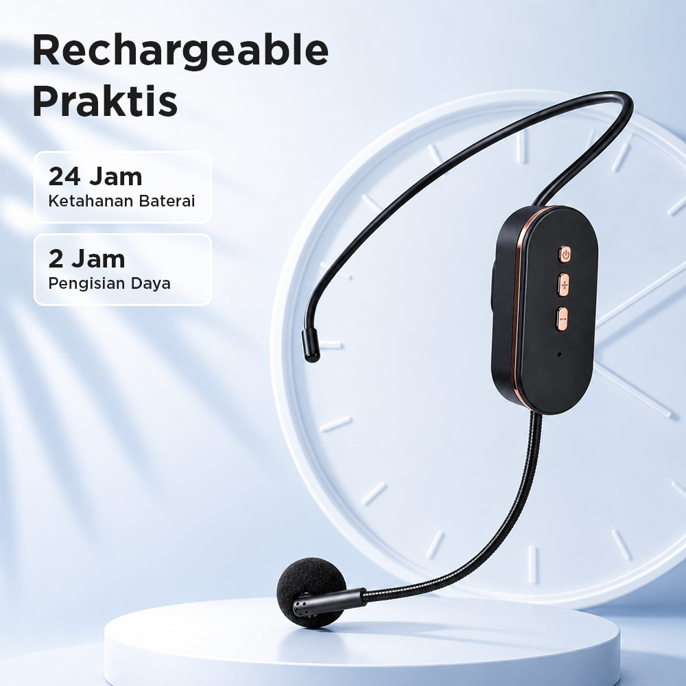 CLOVEY Wireless Lavalier Lapel Microphone 6.35mm Adapter 2.4GHz 2 Mic - SI09 Gambar produk CLOVEY Wireless Lavalier Lapel Microphone 6.35mm Adapter 2.4GHz 2 Mic - SI09 - 5