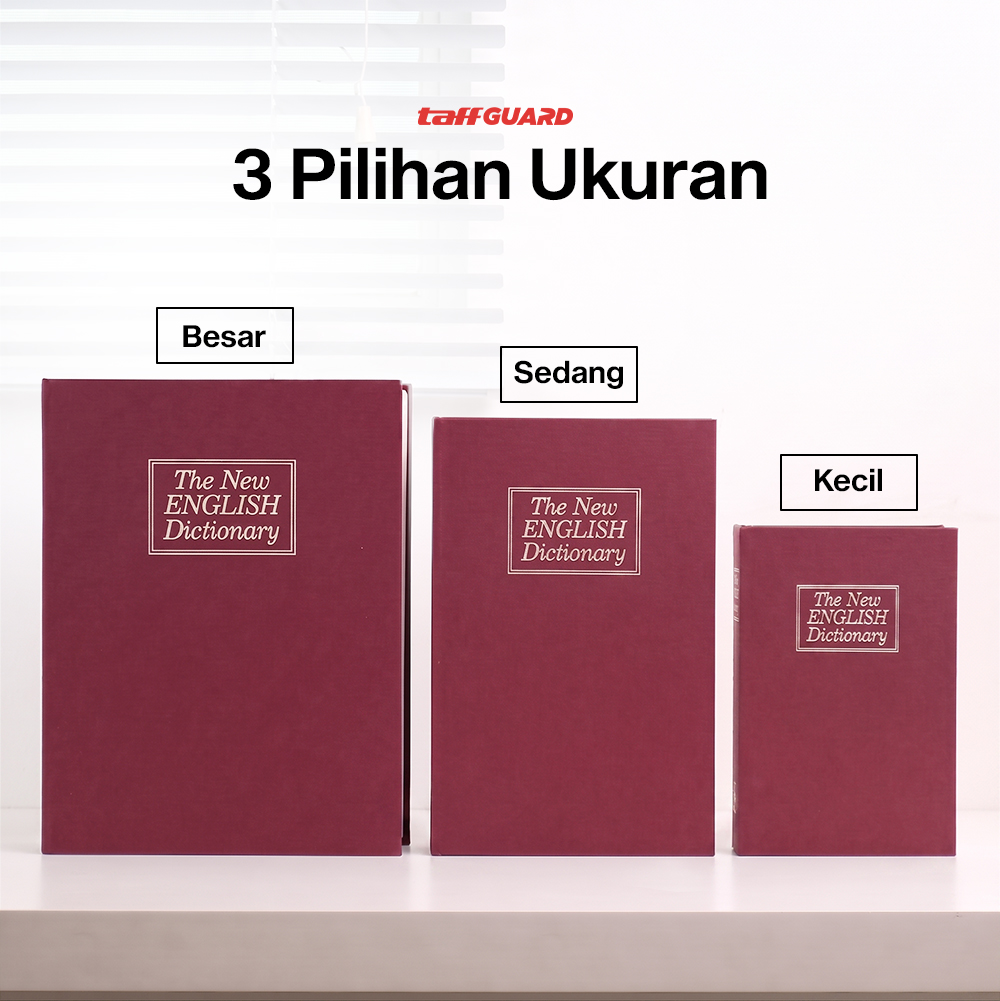 TaffGUARD Brankas Buku Kamus Kunci Manual Anti Maling Hidden Safe Box Kecil - KB-10L Gambar produk TaffGUARD Brankas Buku Kamus Kunci Manual Anti Maling Hidden Safe Box Kecil - KB-10L - 6