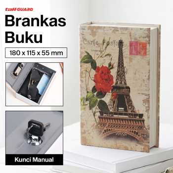 TaffGUARD Kotak Buku Novel Hidden Security Box Book Key Lock Size S - KB-20L