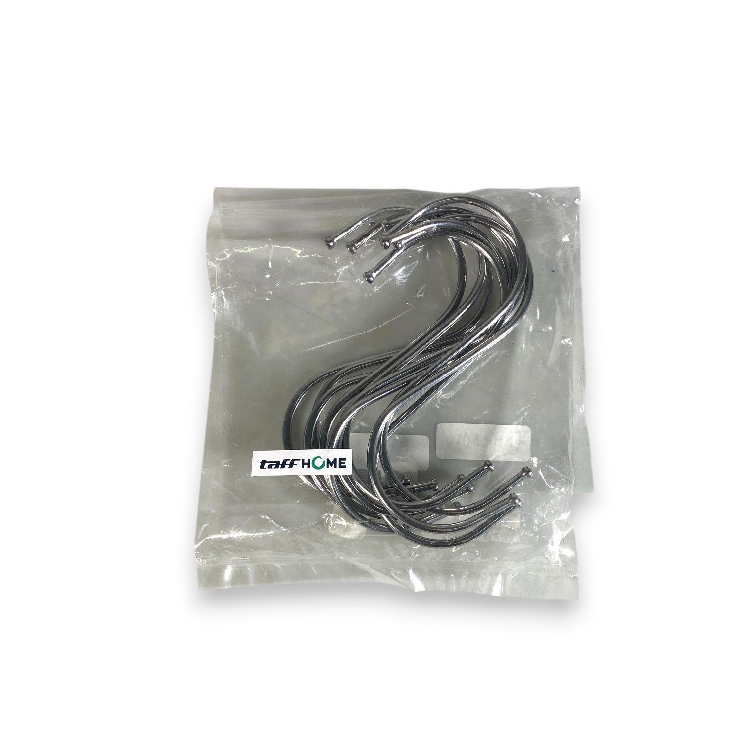 TaffHOME Hanger Gantungan S Serbaguna Stainless Steel Hook 10 PCS 12cm - M127 Gambar produk TaffHOME Hanger Gantungan S Serbaguna Stainless Steel Hook 10 PCS 12cm - M127 - Kemasan
