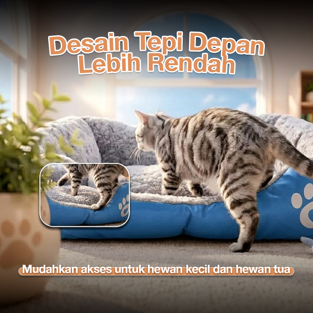 Naturelife Tempat Tidur Hewan Peliharaan Anjing Kucing Pet Dog Bed Size L - NR884 Gambar produk Naturelife Tempat Tidur Hewan Peliharaan Anjing Kucing Pet Dog Bed Size L - NR884 - 4