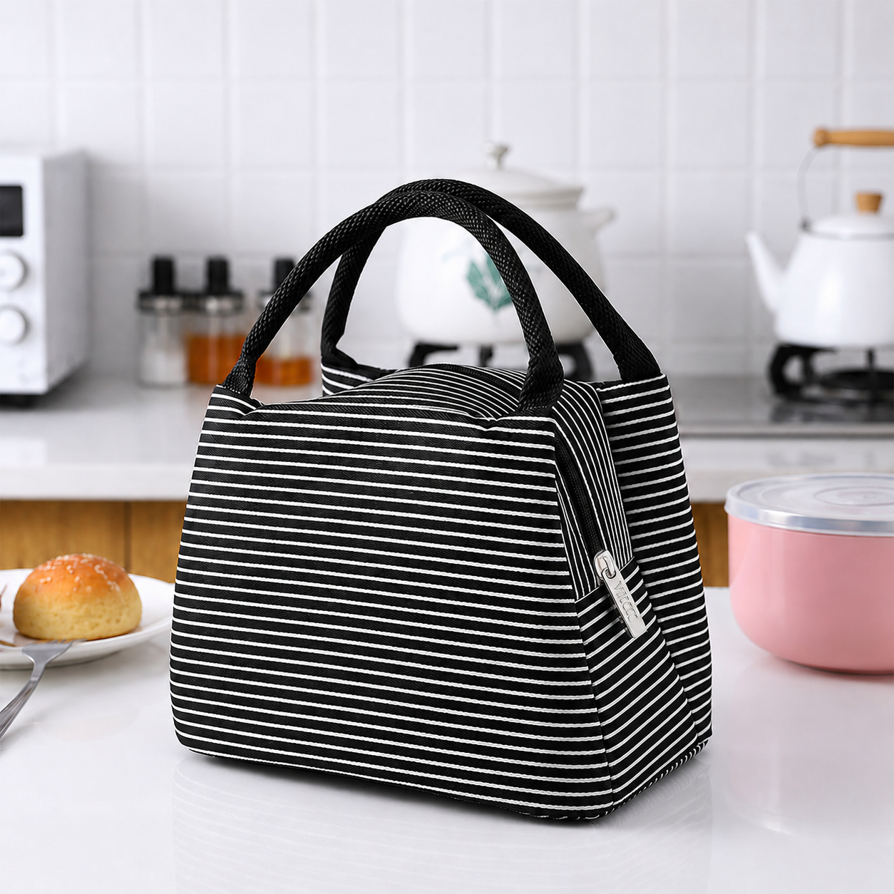 VIOKO Tas Bekal Makan Portable Insulation Hot and Cold Lunch Bag - EI30 Gambar produk VIOKO Tas Bekal Makan Portable Insulation Hot and Cold Lunch Bag - EI30 - Utama