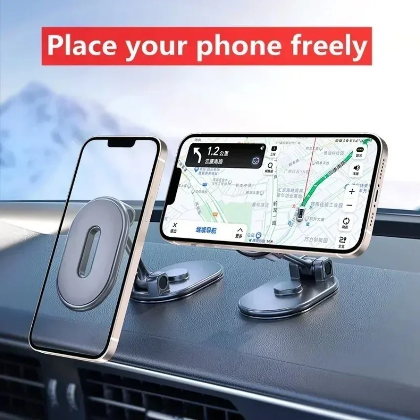 VIKEFON Holder HP Mobil Magnetic N52 360 Rotation Car Phone Holder - HM-15 Gambar produk VIKEFON Holder HP Mobil Magnetic N52 360 Rotation Car Phone Holder - HM-15 - 4