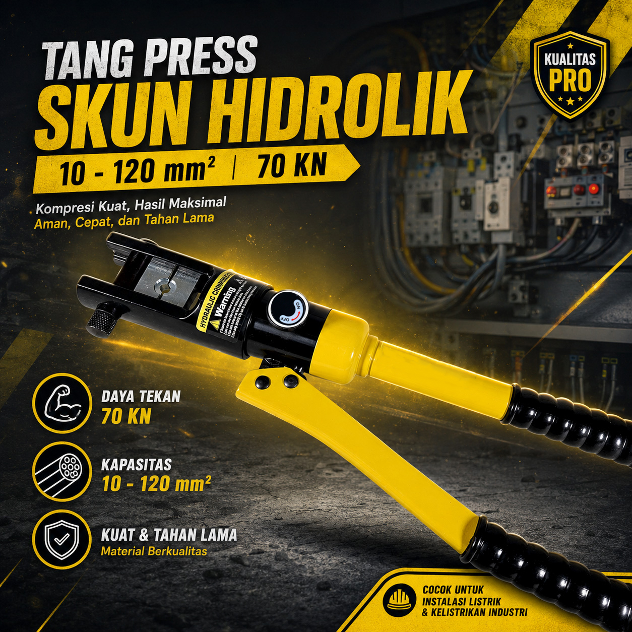 ChanYu Tang Press Skun Hidrolik Crimping Pliers Tool - YQK-120 Gambar produk ChanYu Tang Press Skun Hidrolik Crimping Pliers Tool - YQK-120 - Utama