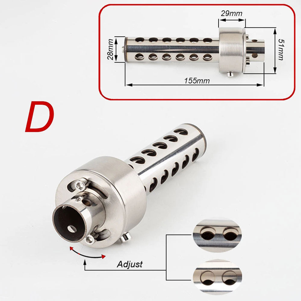 CH Db Killer Universal Muffler Silencer Peredam Knalpot Motor 51mm - ES01015 Gambar produk CH Db Killer Universal Muffler Silencer Peredam Knalpot Motor 51mm - ES01015 - 5