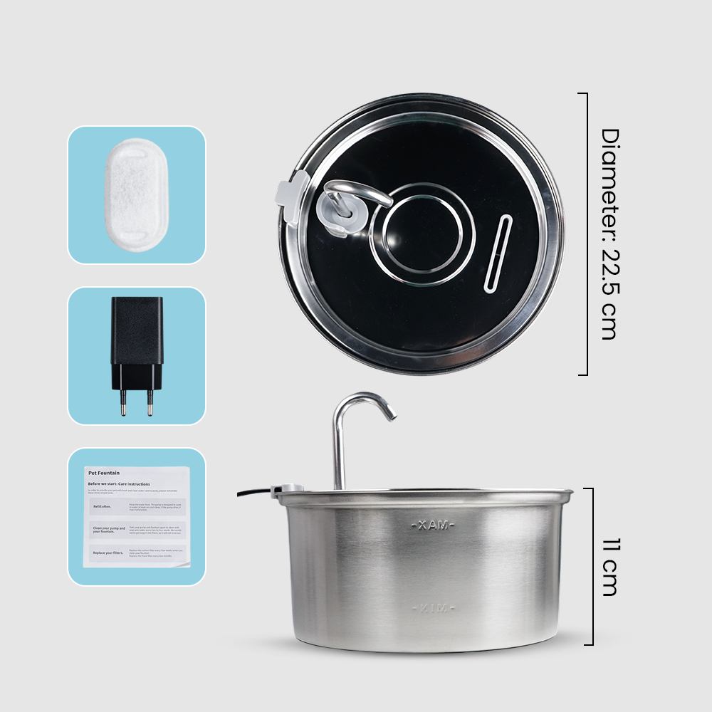 NIZE Water Dispenser Fountain Tempat Air Minum Kucing Anjing 3.2L - N32 Gambar produk NIZE Water Dispenser Fountain Tempat Air Minum Kucing Anjing 3.2L - N32 - 8