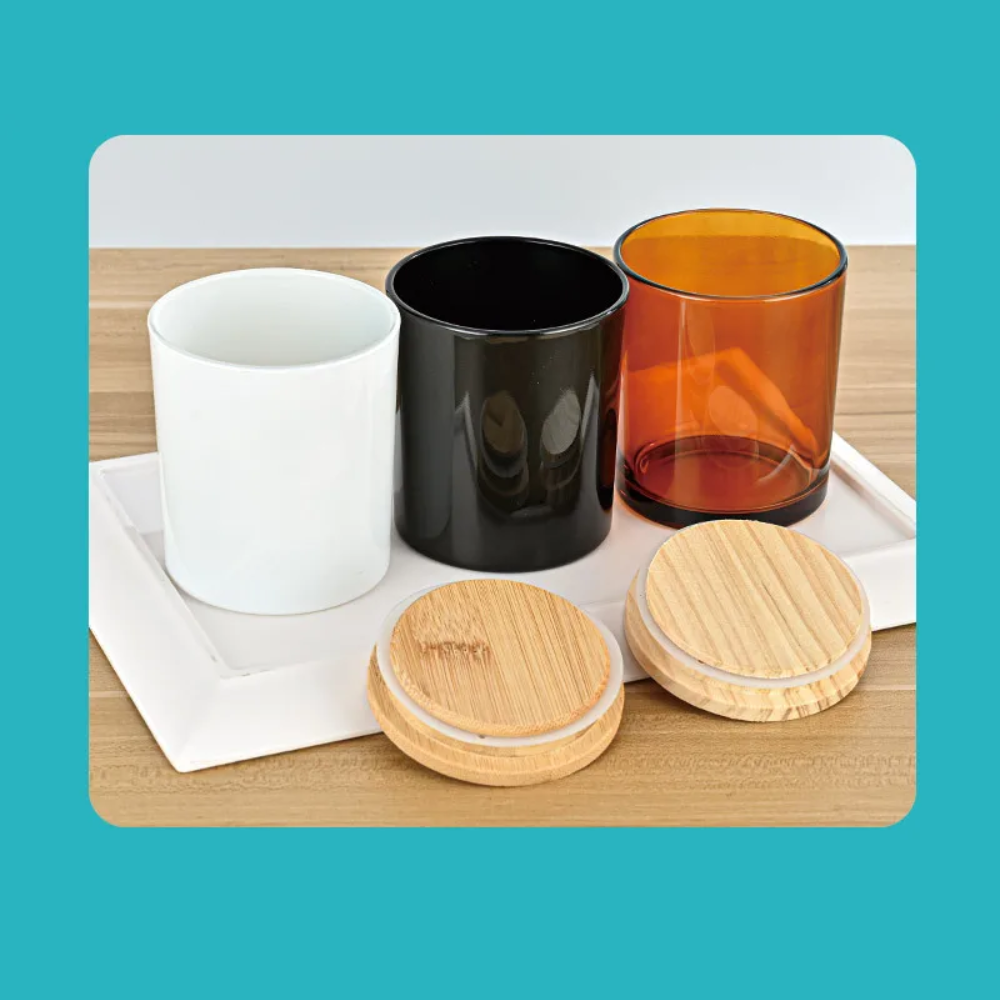 SOMICS Toples Lilin Kaca Candle Glass Jar with Wooden Lid - GL-10 Gambar produk SOMICS Toples Lilin Kaca Candle Glass Jar with Wooden Lid - GL-10 - 3