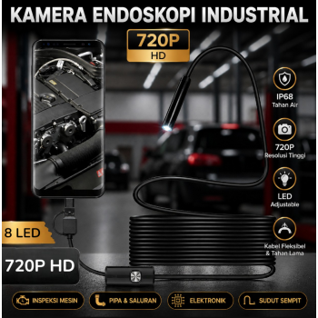 ANTOOTAN Kamera Endoskopi Industrial Endoscope 3in1 5.5mm - AN98
