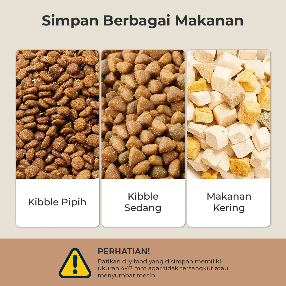 iPetmon Tuya Smart Tempat Makan Hewan Otomatis WIFI Food Dispenser 4L - PTM-101 Gambar produk iPetmon Tuya Smart Tempat Makan Hewan Otomatis WIFI Food Dispenser 4L - PTM-101 - 5