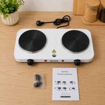 Gambar produk TaffHOME Kompor Listrik 2 Tungku Portable Hot Plate 2000W - H2-2000-04 - 6