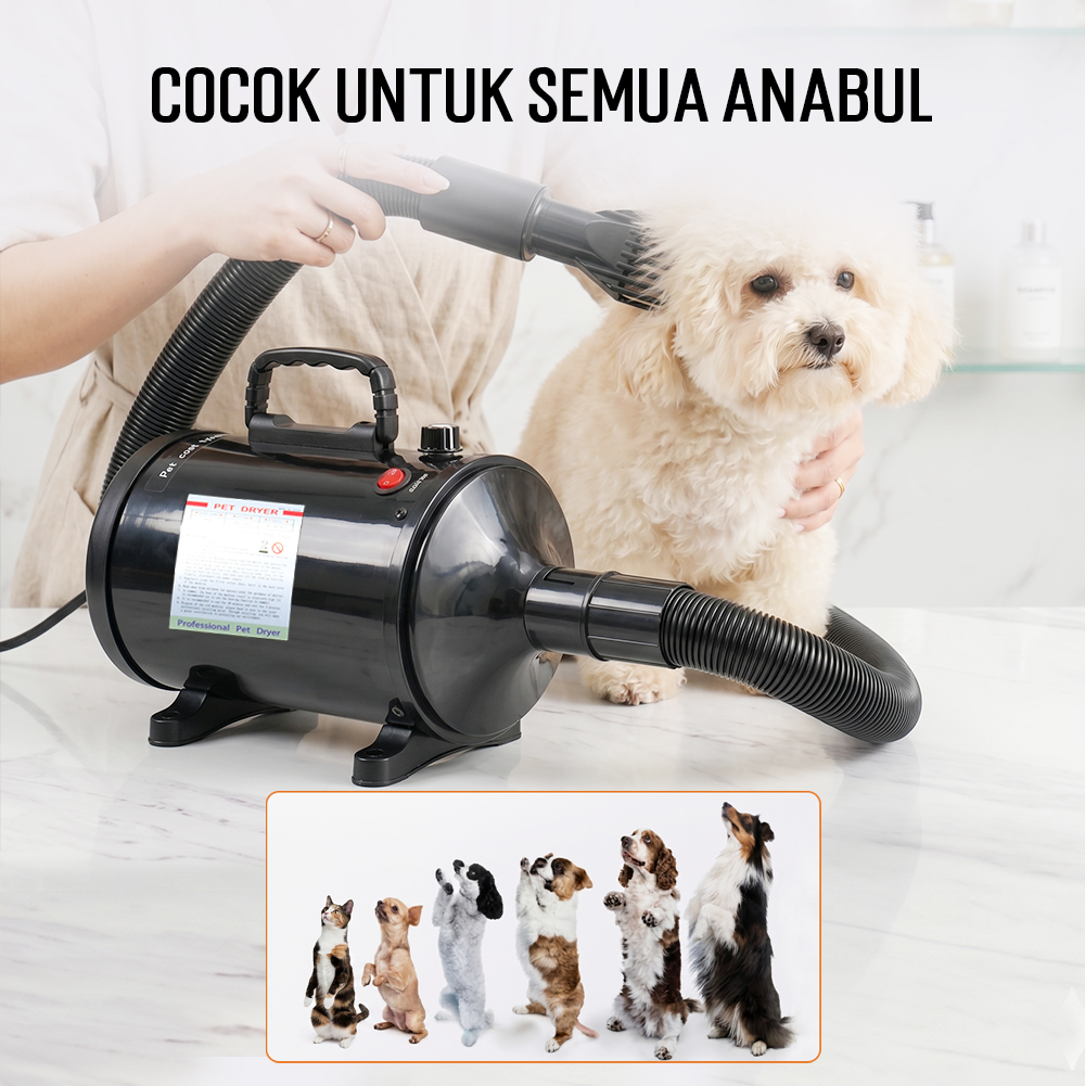 HEAN Pengering Bulu Kucing Anjing Hair Dryer for Pets Fast Blow 2800W - ZF-YC-C-04 Gambar produk HEAN Pengering Bulu Kucing Anjing Hair Dryer for Pets Fast Blow 2800W - ZF-YC-C-04 - 4
