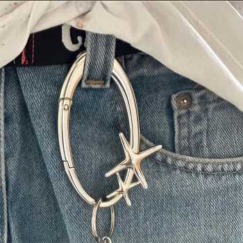 Tydling Carbiner Keychain Gantungan Kunci Y2K Skena Star Zink Alloy - GB6710