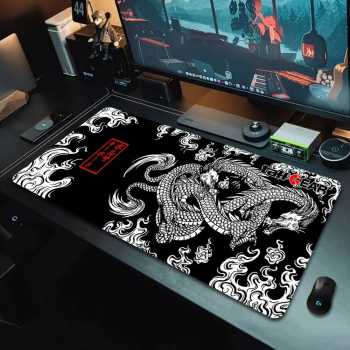 TaffGEAR Mouse Pad Gaming Japanese Dragon Desk Mat - M34