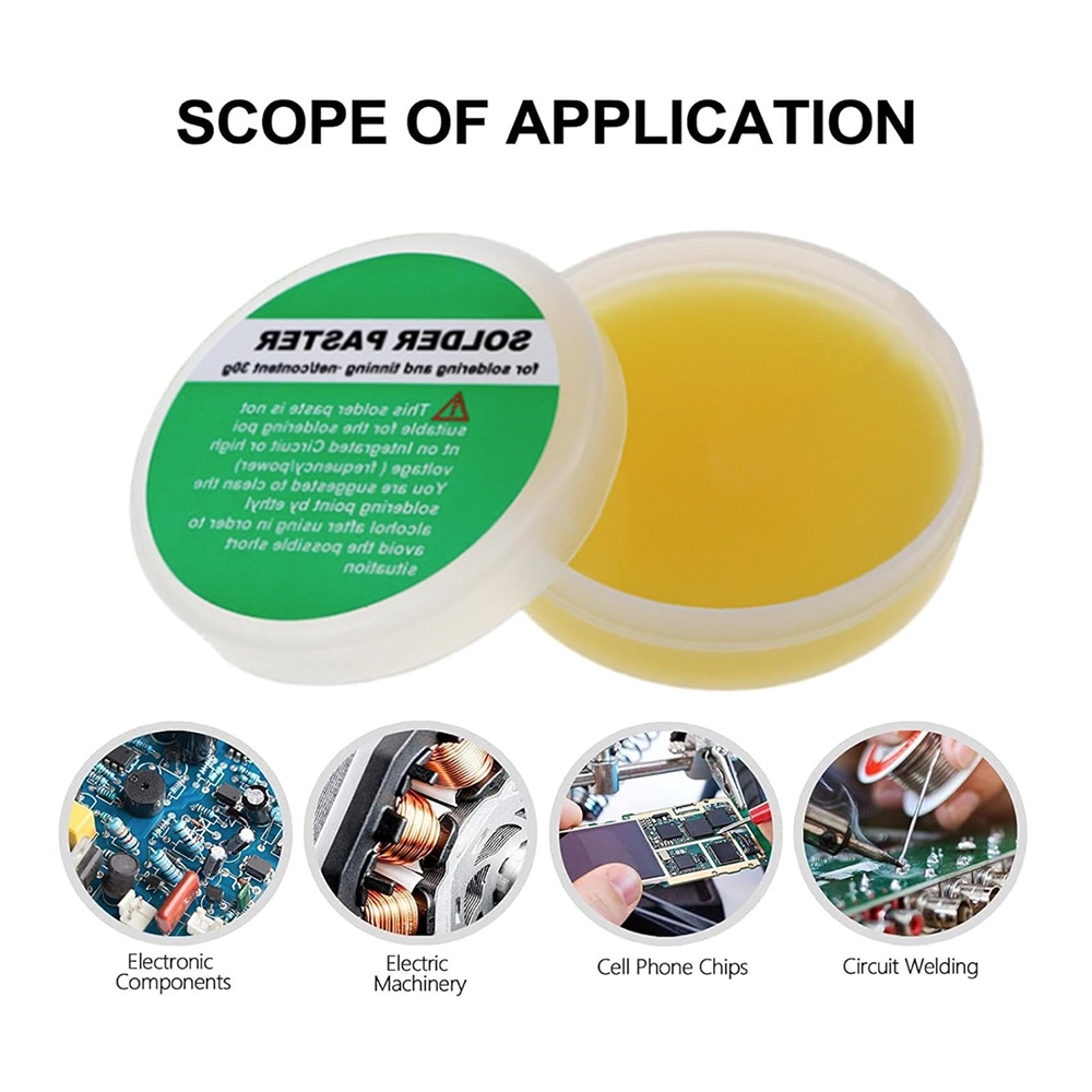 Wanbao Pasta Solder Paste Welding Rosin Lead Free Protection 100g - YF-HB-200 Gambar produk Wanbao Pasta Solder Paste Welding Rosin Lead Free Protection 100g - YF-HB-200 - 3