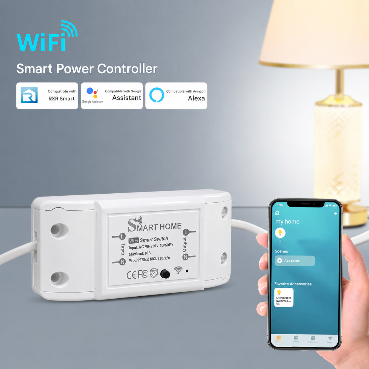 BEEBEE Smart Switch WiFi 2 Channel Smart Life Alexa Control Module 10A - BSD16 Gambar produk BEEBEE Smart Switch WiFi 2 Channel Smart Life Alexa Control Module 10A - BSD16 - Utama