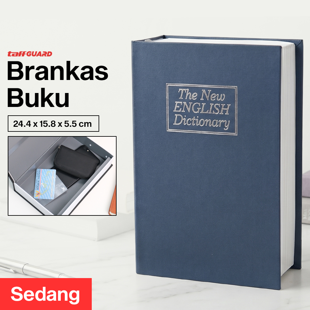 TaffGUARD Brankas Buku Kamus Kunci Manual Anti Maling Hidden Safe Box Sedang - KB-10L Gambar produk TaffGUARD Brankas Buku Kamus Kunci Manual Anti Maling Hidden Safe Box Sedang - KB-10L - Utama
