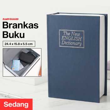 TaffGUARD Brankas Buku Kamus Hidden Safe Box Kunci Manual Anti Maling - KB-10L