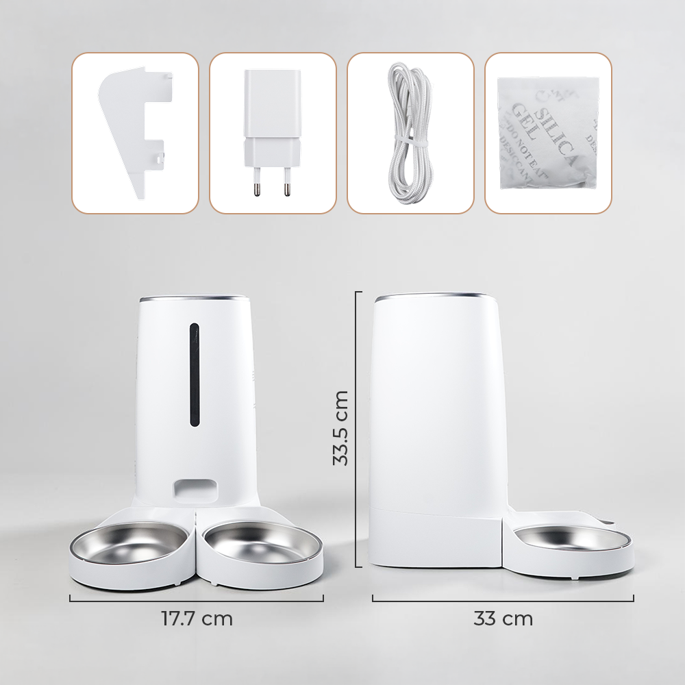 iPetmon Tuya Smart Tempat Makan Hewan Otomatis WIFI Food Dispenser 4L - PTM-101 Gambar produk iPetmon Tuya Smart Tempat Makan Hewan Otomatis WIFI Food Dispenser 4L - PTM-101 - 8