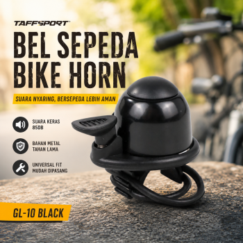 TaffSPORT Bel Sepeda Bike Horn Metal Universal Fit 85dB - GL-10