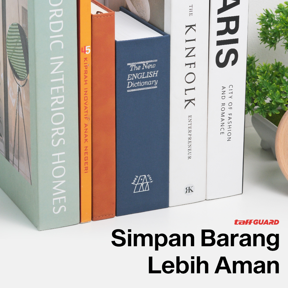 TaffGUARD Brankas Buku Kamus Kunci Manual Anti Maling Hidden Safe Box Kecil - KB-10L Gambar produk TaffGUARD Brankas Buku Kamus Kunci Manual Anti Maling Hidden Safe Box Kecil - KB-10L - 1