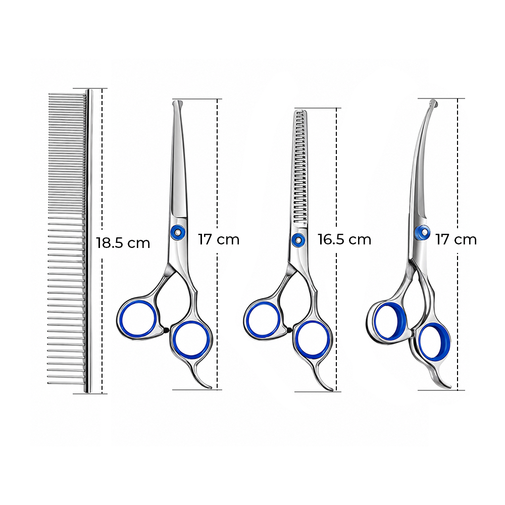 THREE SOUTH Set Gunting Grooming Perawatan Bulu Anjing 5in1 - TS-5 Gambar produk THREE SOUTH Set Gunting Grooming Perawatan Bulu Anjing 5in1 - TS-5 - 8