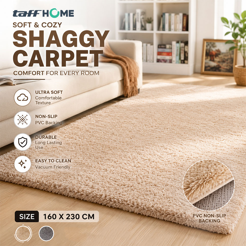 TaffHOME Karpet Matras Bulu PVC Non-Slip Living Room Soft 160x230cm - DE2030 Gambar produk TaffHOME Karpet Matras Bulu PVC Non-Slip Living Room Soft 160x230cm - DE2030 - Utama