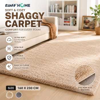 TaffHOME Karpet Matras Bulu PVC Non-Slip Living Room Soft 160x230cm - DE2030