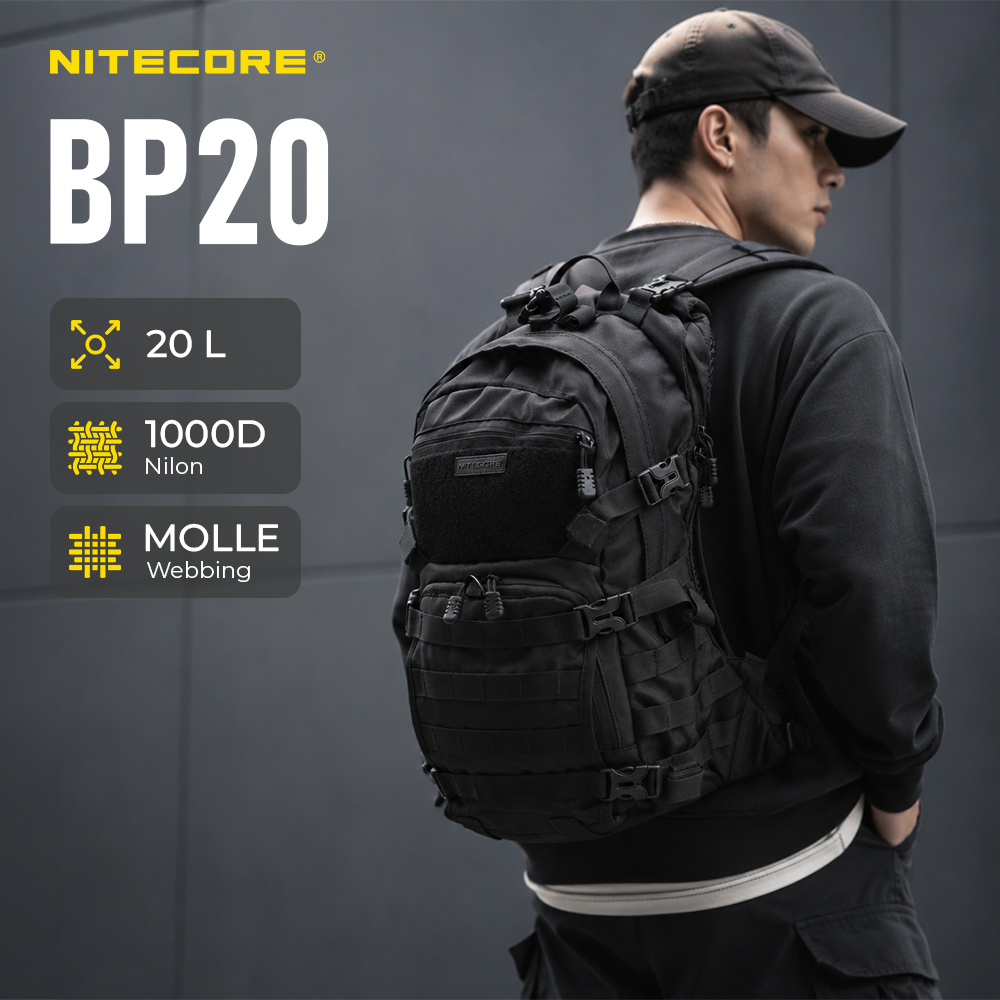 NITECORE Tas Ransel Punggung Laptop Tactical Backpack Outdoor - BP20 Gambar produk NITECORE Tas Ransel Punggung Laptop Tactical Backpack Outdoor - BP20 - Utama