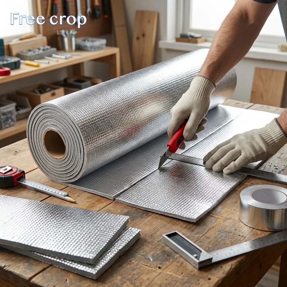 FIRHU Peredam Panas Atap Rumah Pearl Foam Aluminium Foil 3M 50cm 3.5mm - BP-10 Gambar produk FIRHU Peredam Panas Atap Rumah Pearl Foam Aluminium Foil 3M 50cm 3.5mm - BP-10 - 6