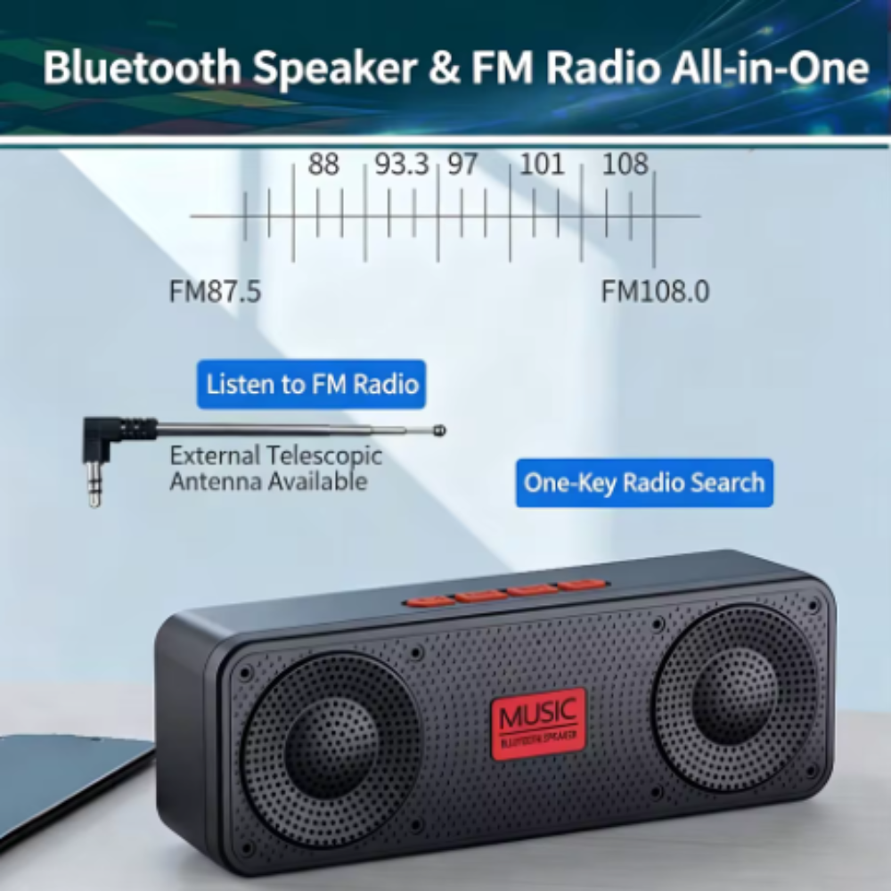HOFI Speaker Bluetooth Portable Subwoofer Sound TWS Series 1200mAh 25W - S18 Gambar produk HOFI Speaker Bluetooth Portable Subwoofer Sound TWS Series 1200mAh 25W - S18 - 2