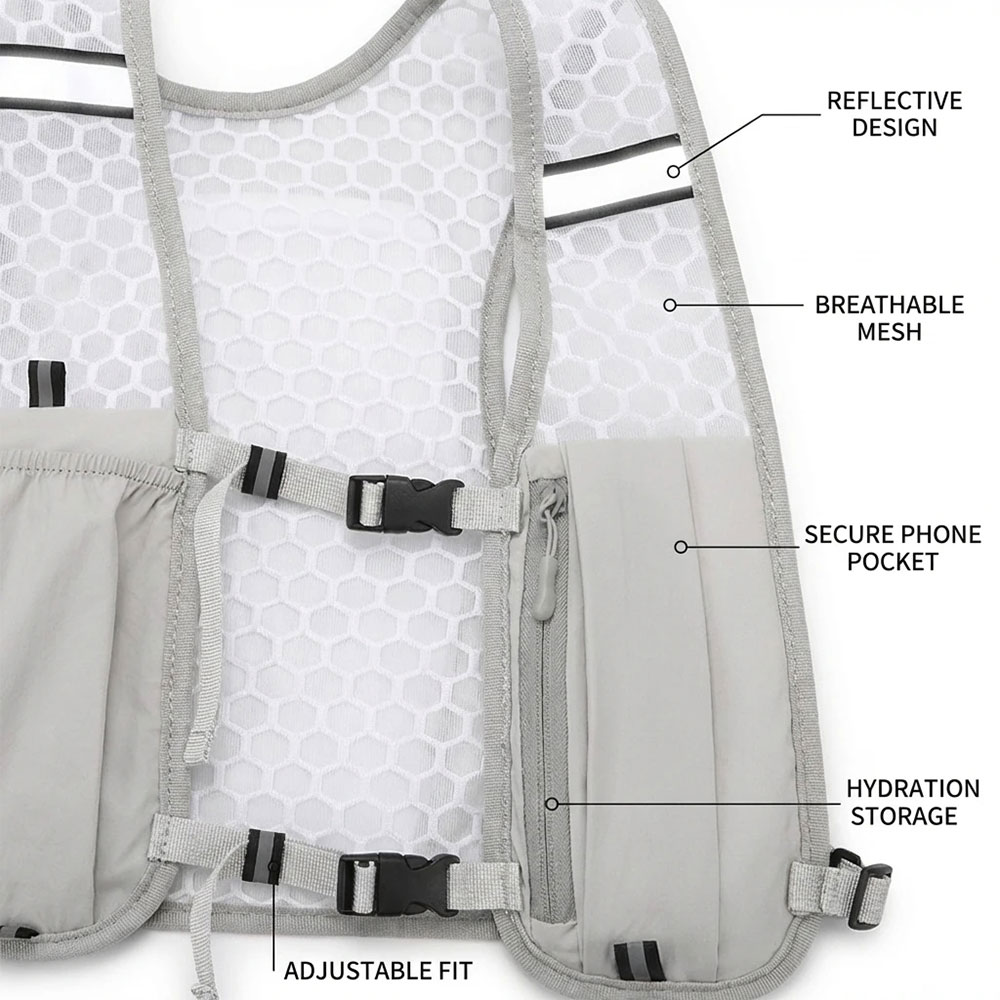 MPP Running Vest Hydrovest Hydration Breathable Rompi Lari Outdoor - WP400 Gambar produk MPP Running Vest Hydrovest Hydration Breathable Rompi Lari Outdoor - WP400 - 1