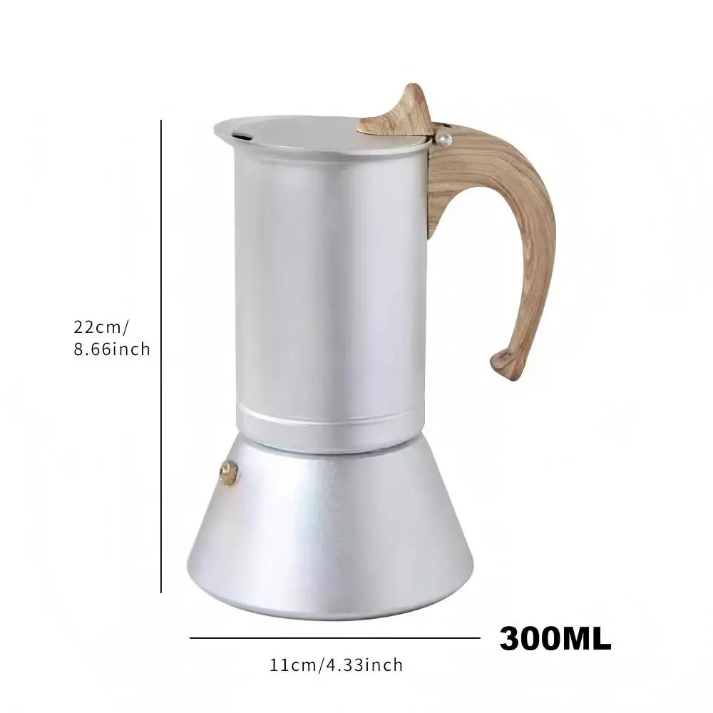 One Two Cups Moka Pot Teko Kopi Espresso Coffee Maker Stovetop 6 Cup 300ml - Z75 Gambar produk One Two Cups Moka Pot Teko Kopi Espresso Coffee Maker Stovetop 6 Cup 300ml - Z75 - Kemasan