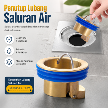 SPUCHK Penutup Lubang Saluran Air Kamar Mandi Anti Kecoa Plug Trap - SP-42