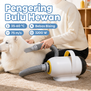 BRUN Pengering Bulu Kucing Anjing Pet Grooming Hair Dryer 3200W - CL-DP