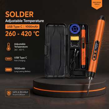 LEFAVOR Solder Adjustable Temperature Fast Heating LCD Type-C 1000mAh - TK-USB-B