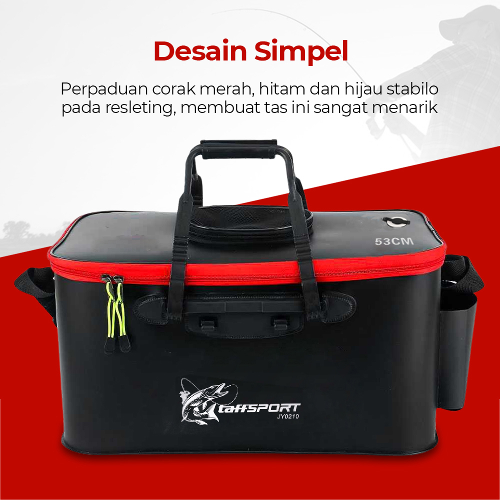 TaffSPORT Tas Pancing Ember Lipat Waterproof EVA Fishing Bucket 53cm - JY0210 Gambar produk TaffSPORT Tas Pancing Ember Lipat Waterproof EVA Fishing Bucket 53cm - JY0210 - 2