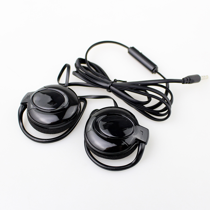 Gambar produk Shini Headphone Kabel Microphone Earhook Clip-on Sporty Jack 3.5mm - SN360 - 2