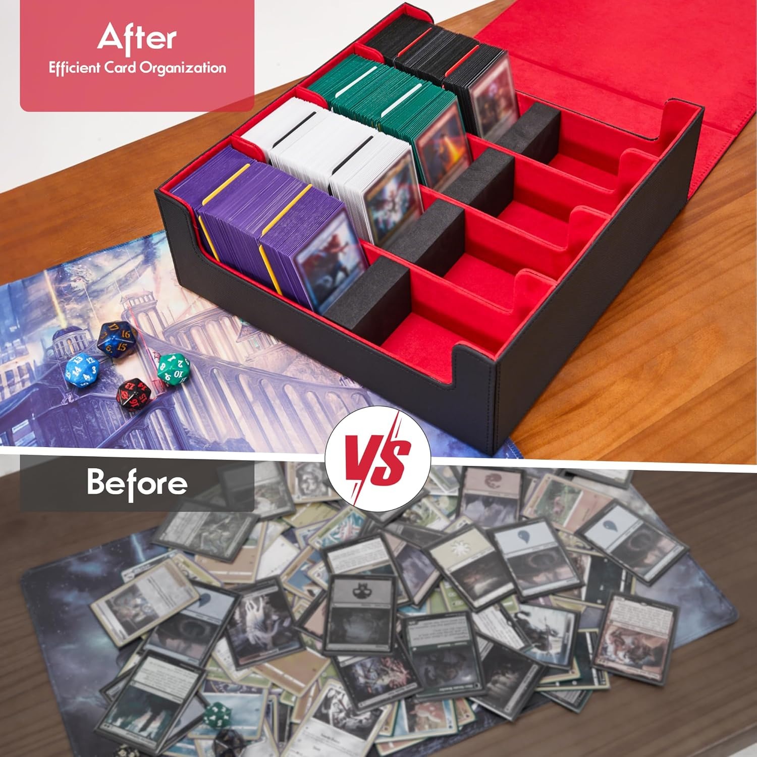 Kitoyz Kotak Penyimpanan Kartu TGC Magnetic PU Leather Storage Box 3 Row - KK-20 Gambar produk Kitoyz Kotak Penyimpanan Kartu TGC Magnetic PU Leather Storage Box 3 Row - KK-20 - 1
