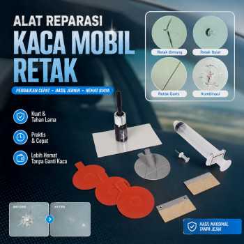 Alat Reparasi Kaca Mobil Retak Windshield Repair Kit - XJ-01