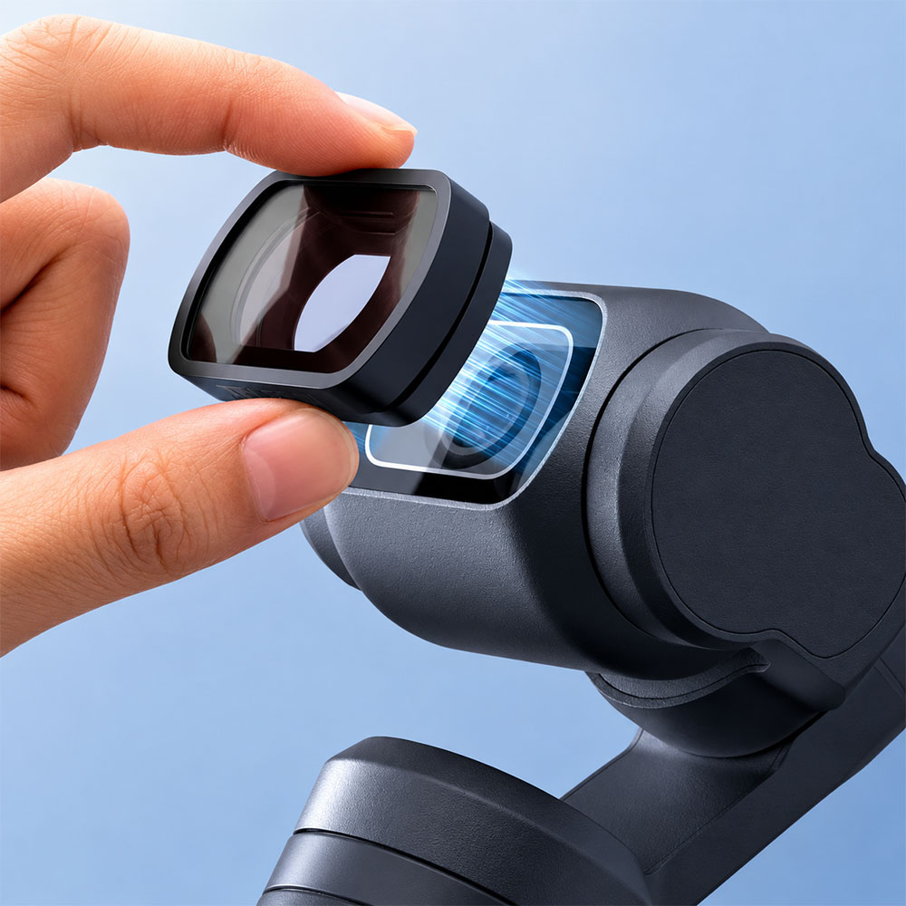 TELESIN Lensa Wide Angle Optical Glass for DJI Osmo Pocket 4/3 - S5-FLT-48-TDJ Gambar produk TELESIN Lensa Wide Angle Optical Glass for DJI Osmo Pocket 4/3 - S5-FLT-48-TDJ - 1