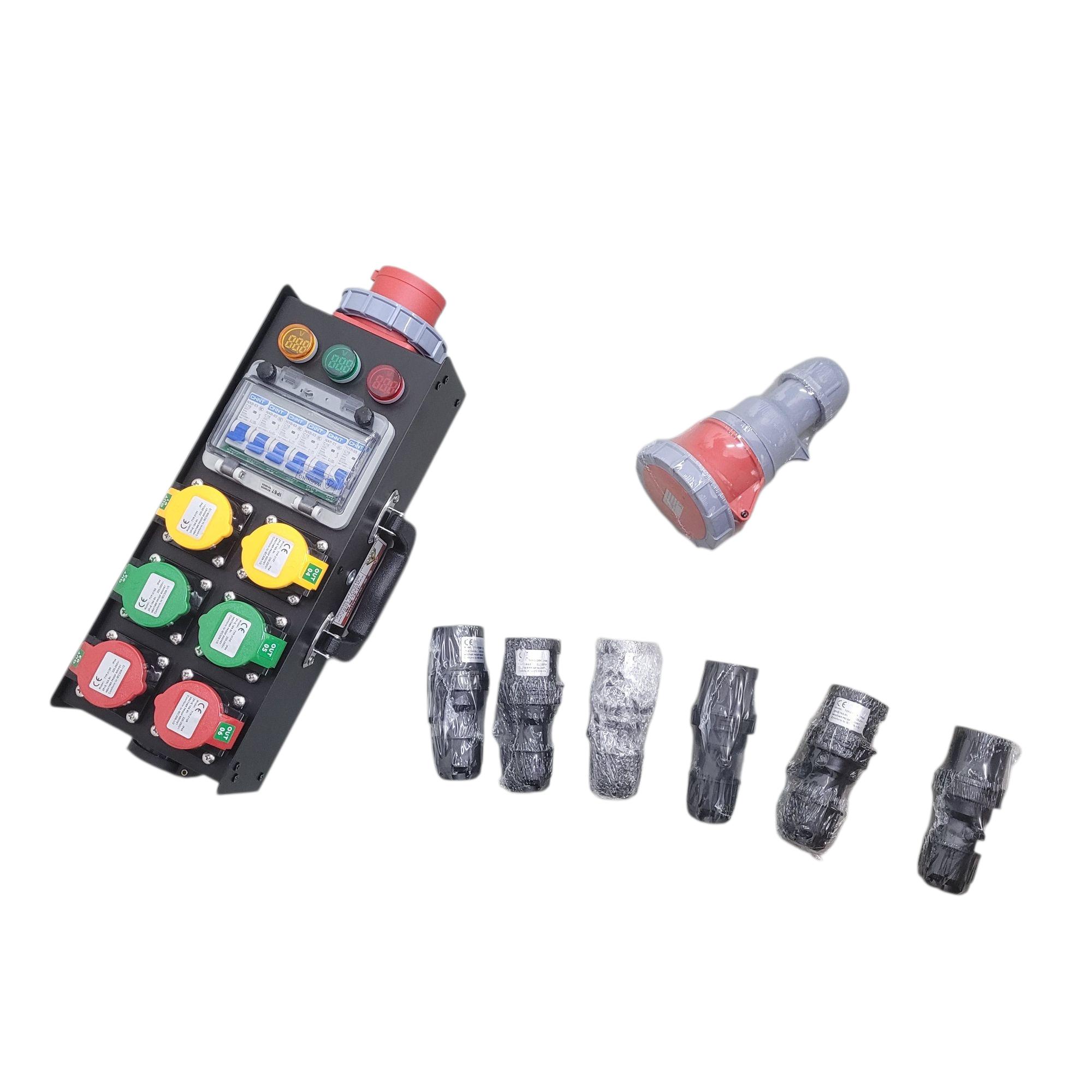 Elevox Power Distribution Box Channel Industrial Socket 3 Phase 32A - W-20 Gambar produk Elevox Power Distribution Box Channel Industrial Socket 3 Phase 32A - W-20 - 7