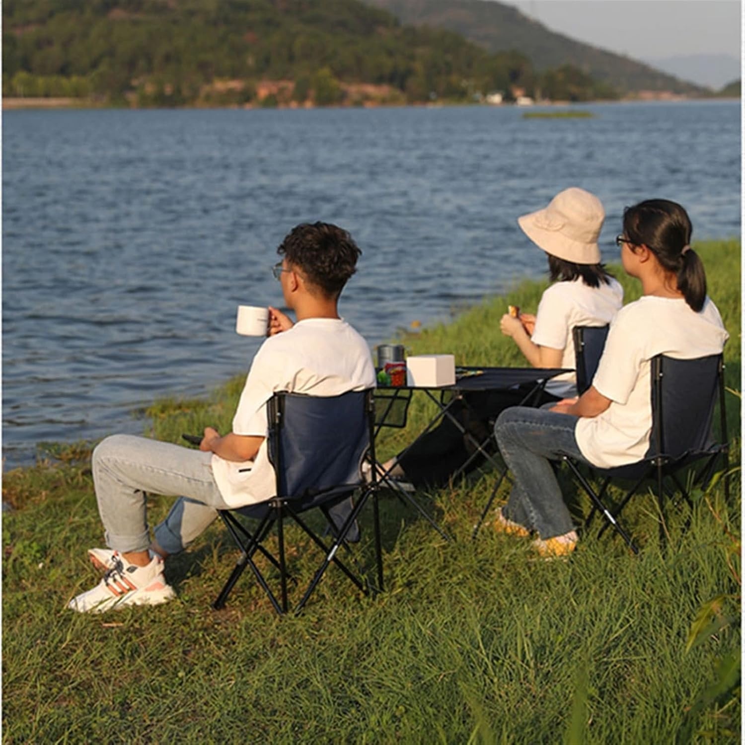 TaffSPORT Kursi Lipat Outdoor Camping Portable Oxford Folding Chair - OL5000 Gambar produk TaffSPORT Kursi Lipat Outdoor Camping Portable Oxford Folding Chair - OL5000 - 4