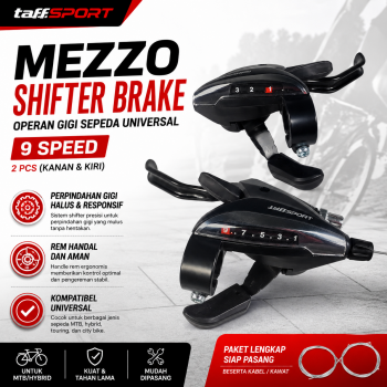TaffSPORT Mezzo Shifter Brake Operan Gigi Sepeda Universal 2 PCS - ST-EF65