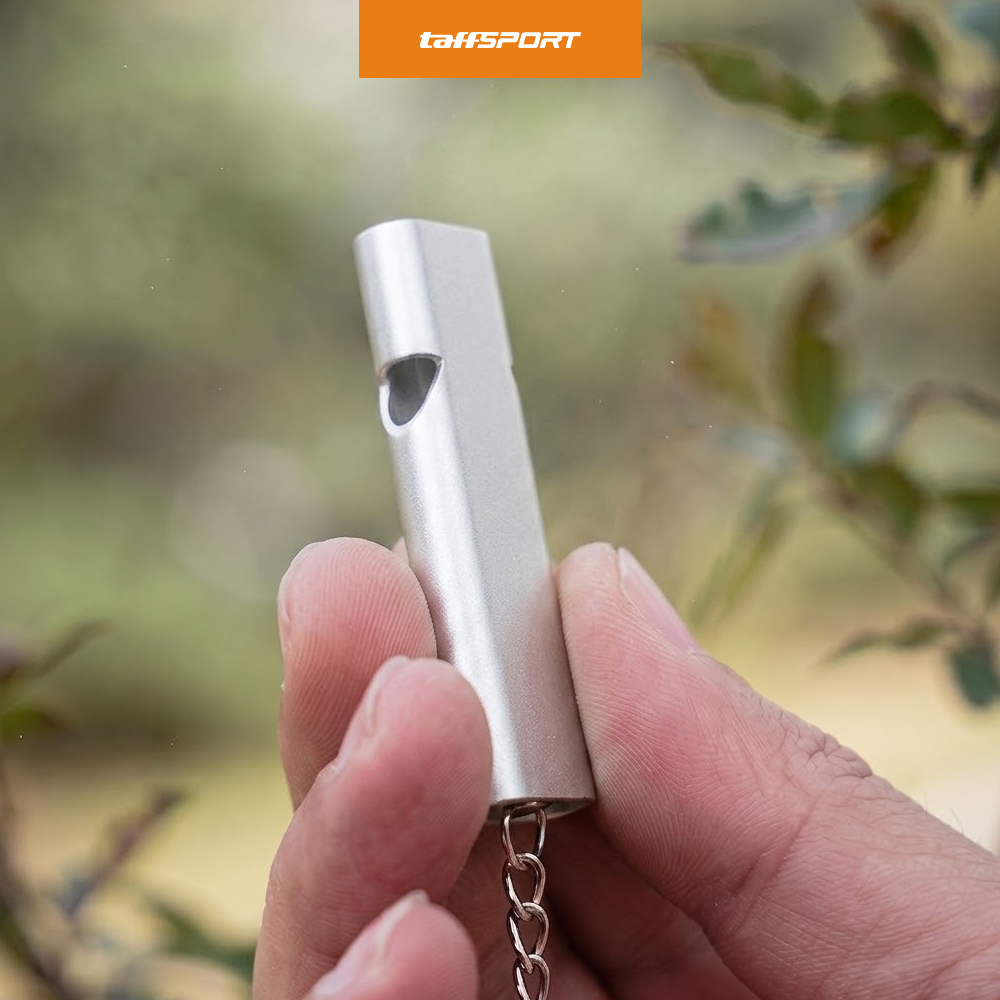 TaffSPORT Gantungan Kunci Peluit Aluminium Outdoor Whistle - Z648 Gambar produk TaffSPORT Gantungan Kunci Peluit Aluminium Outdoor Whistle - Z648 - 5