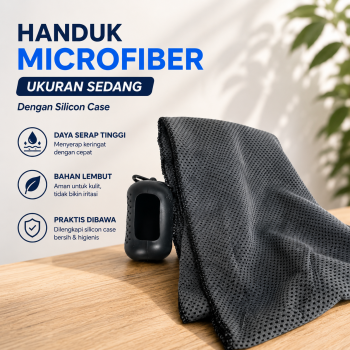 TaffHOME Handuk Microfiber Quick Dry Cooling Ice Towel Silicon Case - S-10