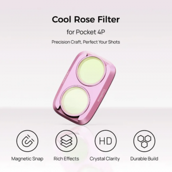 TELESIN Lens Camera Filter Cool Rose DJI Osmo Pocket 4 Pro - S5-FLT-90-TDJ