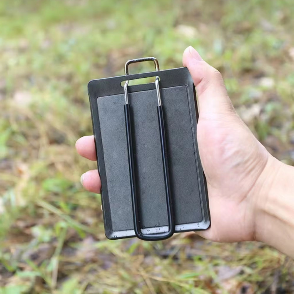 Ysv Pan Grill BBQ Anti Lengket Portable Outdoor Camping Nesting Iron Gambar produk Ysv Pan Grill BBQ Anti Lengket Portable Outdoor Camping Nesting Iron - 1